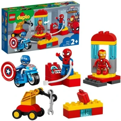 Image de LEGO® 10921 DUPLO Le Labo Des Super Héros avec Figurines Marvel Avengers: Ironman Et Spider Man, Jouet Pour Enfants 2 Ans Plus