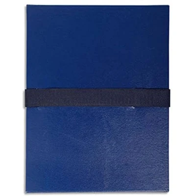 Image de Lot de 10 chemises extensible en balacron. Rabat pied, fermeture par sangle velcro. Coloris bleu foncé