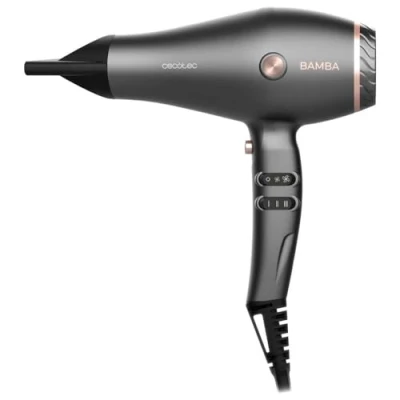Image de Cecotec Sèche cheveux Bamba IoniCare Harmony, 2600 W, Réglage de la température et vitesse, Technologie HairCare, Ion Réel, Câble 1,8 m, Comprend 2 embouts précision, Fonction d&#039;air froid