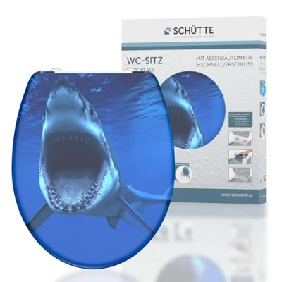 Image de SCHÜTTE 82371 Shark Abattant WC