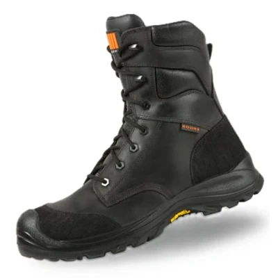 Image de Ergos Montana 3 S3 SRC Chaussures de Sécurité Montantes Type Rangers Semelle en Composite Antiperforation &amp; Vibram pour Adhérence Renforcée Antidérapante Mixte Noir 42
