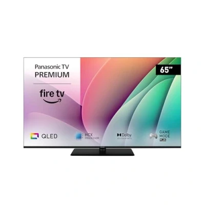 Image de Panasonic TV 65W80AEZ, Série W80 65 Pouces 4K Ultra HD LED Smart TV, 2024, Fire Dolby Vision &amp; Atmos, Game Mode Plus, Controle Vocal Alexa, Airplay, Noir