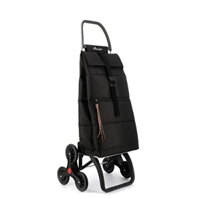 Image de Chariot de Course Rolser Big Polar 6 Roues Monte escaliers Noir