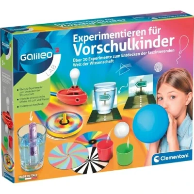 Image de Clementoni Galileo Expérimentation préscolaires Kit d&#039;expériences pour Les Enfants à partir de 5 Ans, 69252, Multicolore