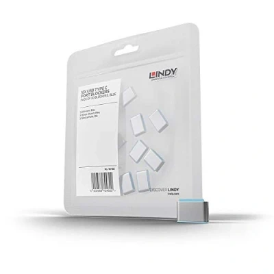Image de Bloqueur de port USB Type C Lindy 40466 Pack 10 Garantie 2 ans Facile à utiliser