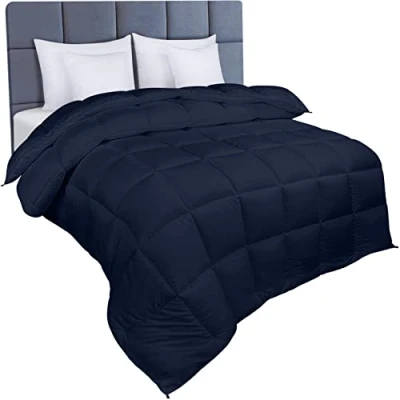 Image de Utopia Bedding Couette Chaude 220x230 cm, Douce et Confortable avec Rembourrage en Polyester (Bleu Marine)