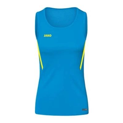 Image de Jako Défi du Débardeur, Femme, Bleu/Jaune Fluo, 38
