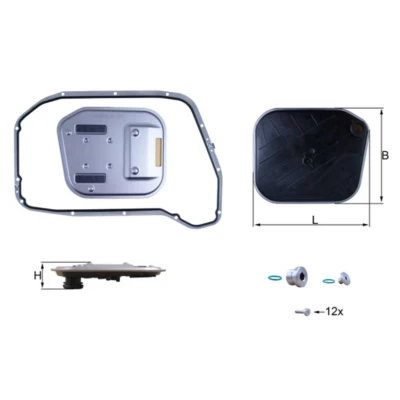 Image de MAHLE ORIGINAL HX 189KIT Filtre Boite Automatique avec joint d&#039;étanchéite AUDI: A6 C7 Avant, Q5, A5 B8 Coupe