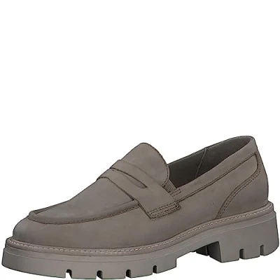 Image de MARCO TOZZI Femme 2 24701 41 Mocassin, Nubuck Taupe, 40 EU