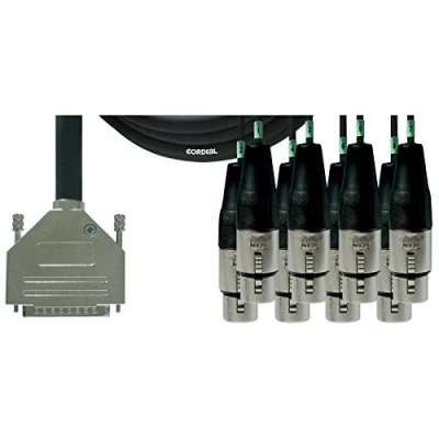 Image de CORDIAL Câble d&#039;interface Sub D/8 XLR femelles 1,5 m