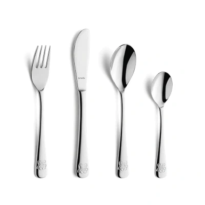 Image de Amefa Children&#039;s Cutlery Bear 4 Piece Set