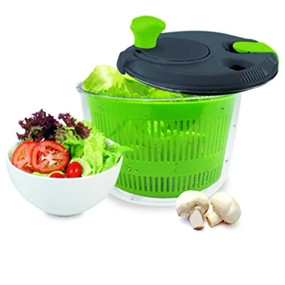 Image de NERTHUS FIH 018 Centrifugeuses salades de 20 cm diamètre, avec Fermeture sécurité et 2 Sorties/entrées pour Liquide, Couleur Transparent, Blanc, Vert, Origine