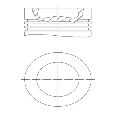 Image de Piston MAHLE ORIGINAL 028 PI 00155 001
