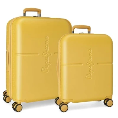 Image de Pepe Jeans Highlight Ensemble de valises, 48 x 70 28 cm, citronier, 48x70x28 cms, Lot valises