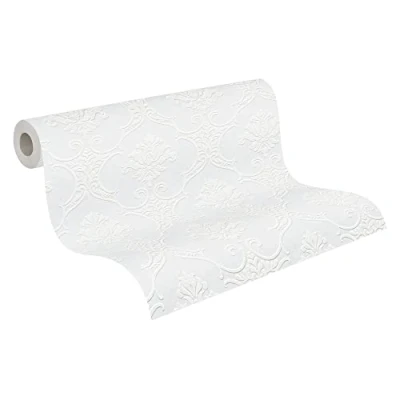Image de A.S. Création 35476 1 Papier peint intissé master 2020 10,05m x 0,53m Blanc à peindre