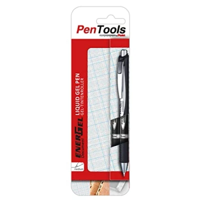 Image de PenTools by Pentel Lot de 2 stylos rollers à encre gel pour signer des documents Noir 6
