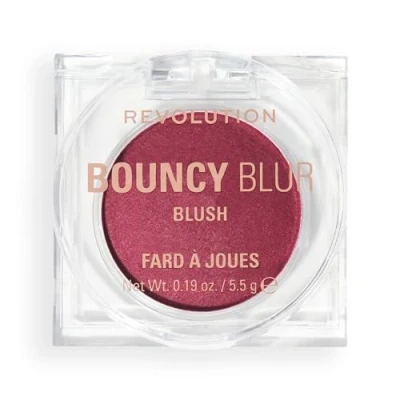 Image de Revolution Bouncy Blur Blush, maquillage joues et lèvres, formule modulable à effet floutant, Berry, Végan non testé sur les animaux