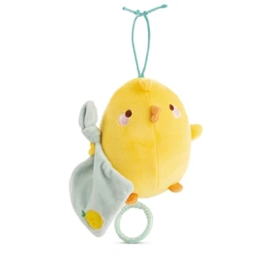 Image de NICI boîte à Musique Piu 13 cm Jaune Peluche pour Les bébés et Tout Petits, Toucher, se blottir, Explorer s&#039;endormir 49476