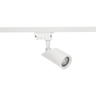 Image de EDO Spot Monophasé FALGA T System SEVA: Éclairage de Plafond, Luminaires Intérieur sur Rail Orientable et Inclinable, LED Plafonnier, Système Rails, Ampoule GU10 1P, Blanc, EDO777477