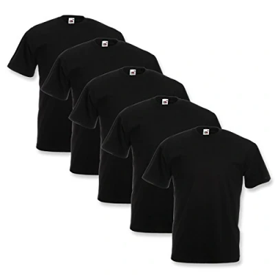 Image de T shirt Fruit of the Loom à col rond F140, 5 / 10 15 20 pièces Multicolore X Large