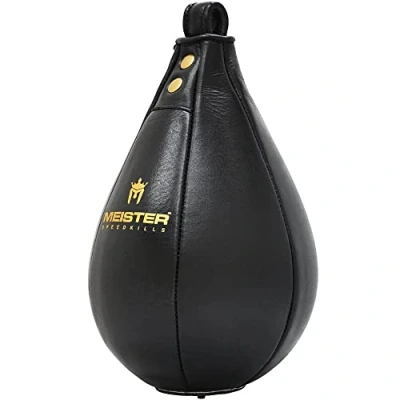 Image de Meister SpeedKills Sac de Vitesse en Cuir avec Poche Latex léger Noir Taille L (26,7 x 17,8 cm)