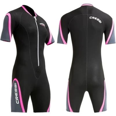Image de Cressi Playa Lady Combinaisons Femme, Noir/Rose, S/2