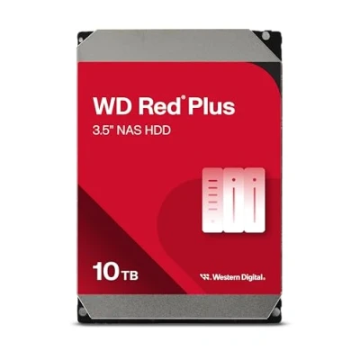 Image de Western Digital Red Plus WD100EFGX disque dur 10 To 7200 tr/min 256 Mo 3.5 Série ATA III Neuf
