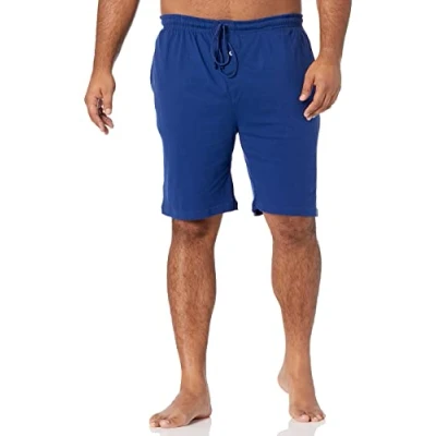 Image de Amazon Essentials Short de Pyjama en Coton tissé 23 cm (Grandes Tailles Disponibles) Homme, Bleu Cobalt, L