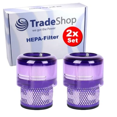 Image de Trade Shop Lot de 2 filtres HEPA rechange pré moteur compatibles avec les aspirateurs Dyson Omni Glide, Glide+, SV19, SV12 remplace 965241 01