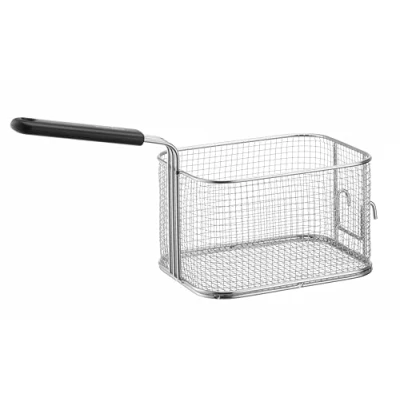 Image de HENDI Panier à Frites, Frites Frire, pour avec Poignée, utiliser les Friteuses 2207208, 207307, 209202, 209301, 207369 et 207376 de 8 Litres, Acier Inoxydable
