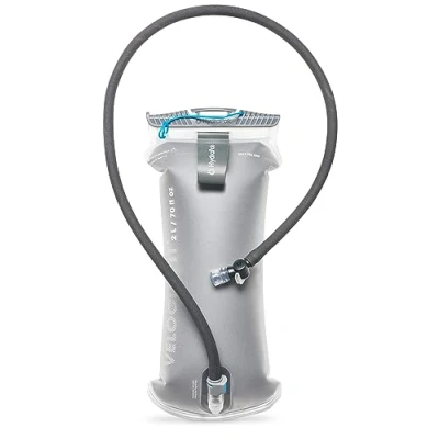 Image de Hydrapak Velocity IT Poche/réservoir d&#039;eau Isotherme pour Gilets d&#039;hydratation de Course, 2 litres, réversible Un Nettoyage Facile, sûr et fiable Gris