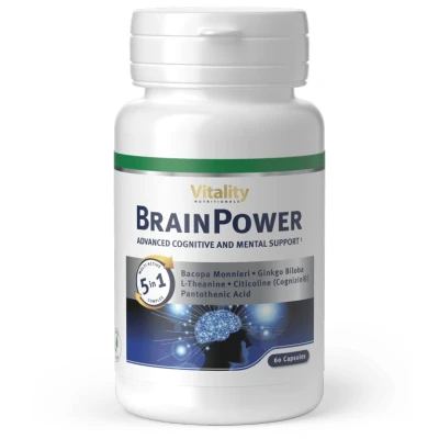 Image de Brain Power 60 gélules Boost énergie, concentration &amp; mémoire