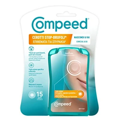 Image de COMPEED Pansements stop boutons nettoyants, purifient, exfolient et protègent contre les imperfections, points noirs petits boutons, parfaits pour une utilisation nocturne, 7 patchs