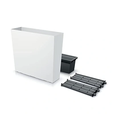 Image de Prosperplast Urbi Case Torre DUC800T pot de fleurs avec pour plantes Blanc