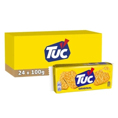 Image de Tuc 24 Paquets de Original 100g Crackers Croustillants Format Pratique à Emporter Lot 24x100g
