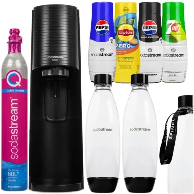 Image de Machine à soda SodaStream Terra Noir 2 bouteilles Quick Connect