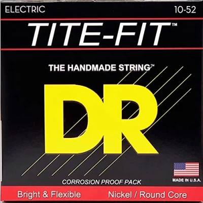 Image de DR Strings TITE FIT™ Nickel Plated Electric Guitar Strings: Medium to Heavy 10 52