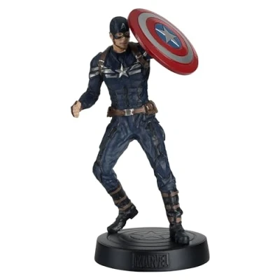 Image de Eaglemoss Marvel Figre &amp; Magazine Statue Captain américain 14 cm Multicolore