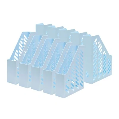 Image de HAN 1601 884 Lot de 10 porte revues classiques, modernes, documents, journaux jusqu&#039;au format A4/C4, qualité supérieure, bleu pastel