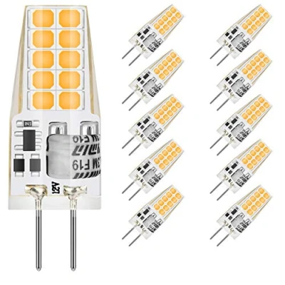 Image de MUSUNIA G4 led 3W 12V AC/DC Ampoules, Équivalent 30W Ampoule Halogène, Blanc Chaud 3000K,Non Dimmable, Lot de 10