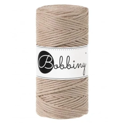 Image de Bobbiny Corde Macramé Peignée Regular 3mm (Sand) 100m