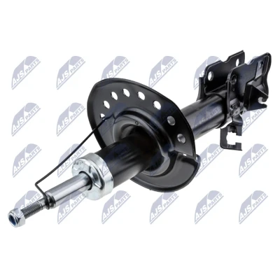 Image de NTY A NS 031 Amortisseur Essieu avant gauche Pression de gaz Système bitube Jambe suspension Goujon en haut, Collier bas
