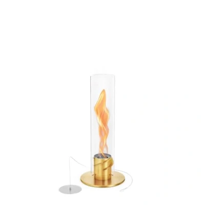 Image de höfats Spin 900 Or Nouveau MODELE durée de Combustion prolongée grâce à Technologie cheminée au bioéthanol Liquide pour l&#039;intérieur et l&#039;extérieur, feu Table Acier Inoxydable