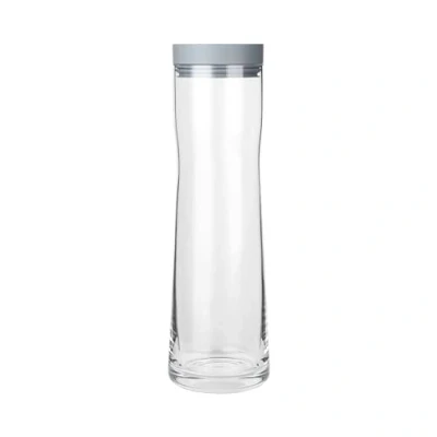 Image de Blomus SPLASH Carafe à eau en verre, Sharkskin, capacité 1 litre, couvercle silicone/acier inoxydable, facile utiliser, (H x l P) : 29,5 9 cm, couleur Skarhskin, 63787