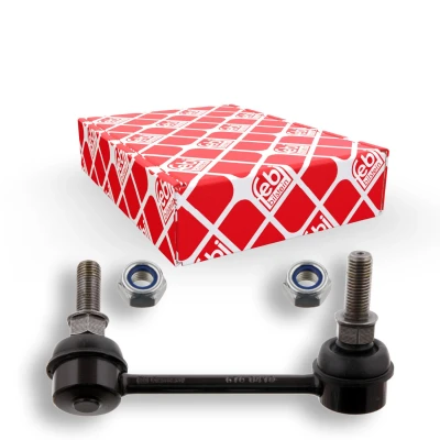 Image de febi BILSTEIN 34562 Biellette de barre stabilisatrice Essieu arrière droit 105 M10 x 1,25 Plus avec écrou autobloquant Acier noir