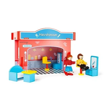 Image de Small Foot Monde de Jeu Coiffeur, 10856, Multicolore, Taille Unique