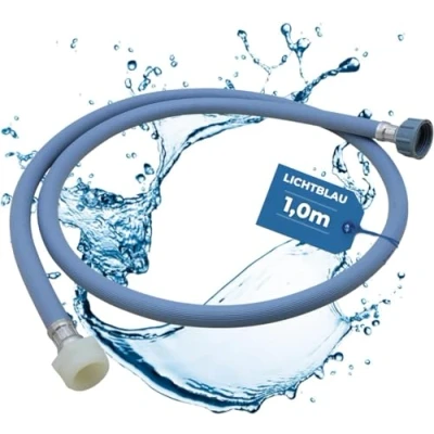 Image de Lichtblau rallonge de tuyau d&#039;arrivée lave linge vaisselle taille I 1,0 m filetage 3/4&quot; pour d&#039;eau utilisable universellement indépendamment du fabricant