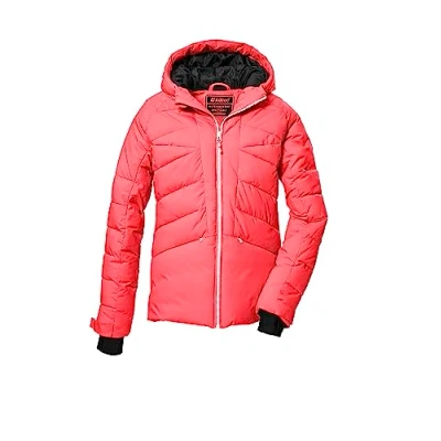 Image de killtec Fille Veste matelassée/veste de SKI avec capuche et pare neige KSW 116 GRLS QLTD JCKT, coral pink, 176, 39652 000