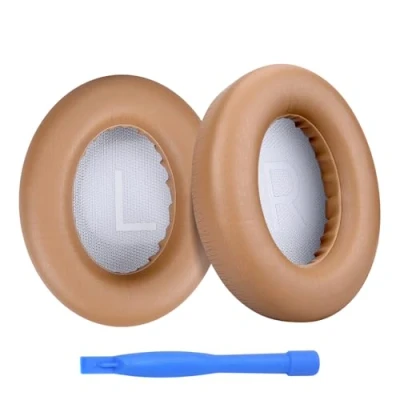 Image de Remplacement Coussinets d&#039;oreille pour Bose NC700 / 700 Noise Cancelling Casque par MMOBIEL Memory Foam et Protein PU Coussinet de Rechange Khaki