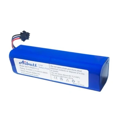 Image de Aibatt Lithium ION Batterie, Batterie Alternative pour M7 Pro, M8 Max, LDS Pro et U6, Robot Lenovo lr1, viomi S9, D800, uoni v980 Plus. (14,4 V/5200mAh)